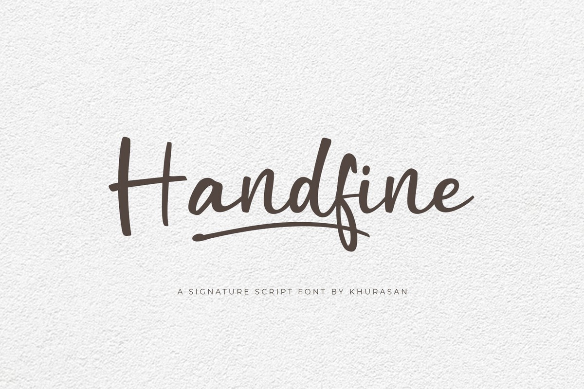 Шрифт Handfine