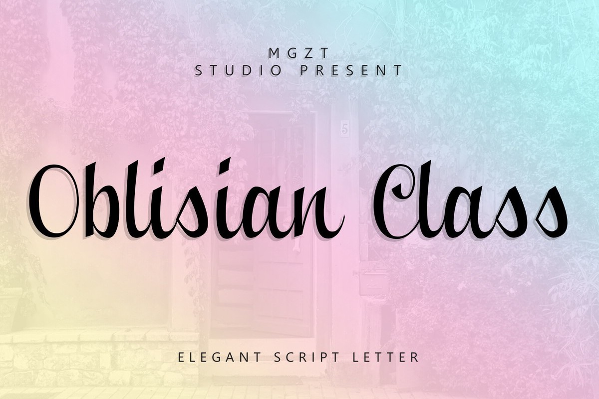 Шрифт Oblisian Class