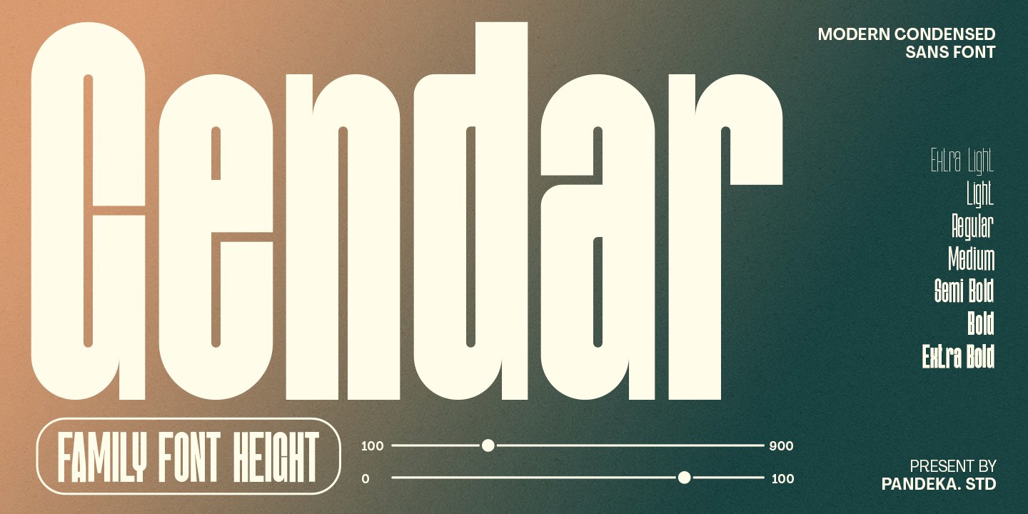 Шрифт Gendar