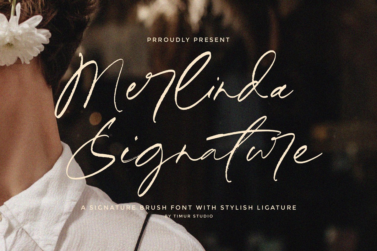 Шрифт Merlinda Signature