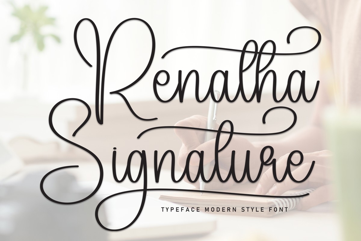 Шрифт Renatha Signature