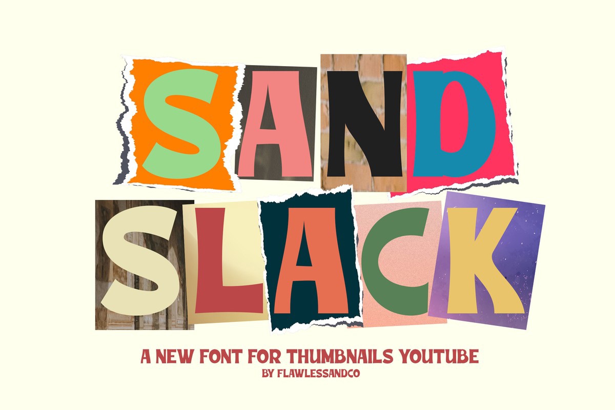 Шрифт Sand Slack