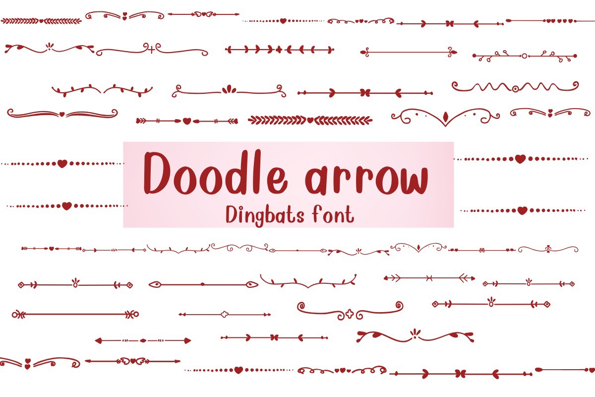 Шрифт Doodle Arrow