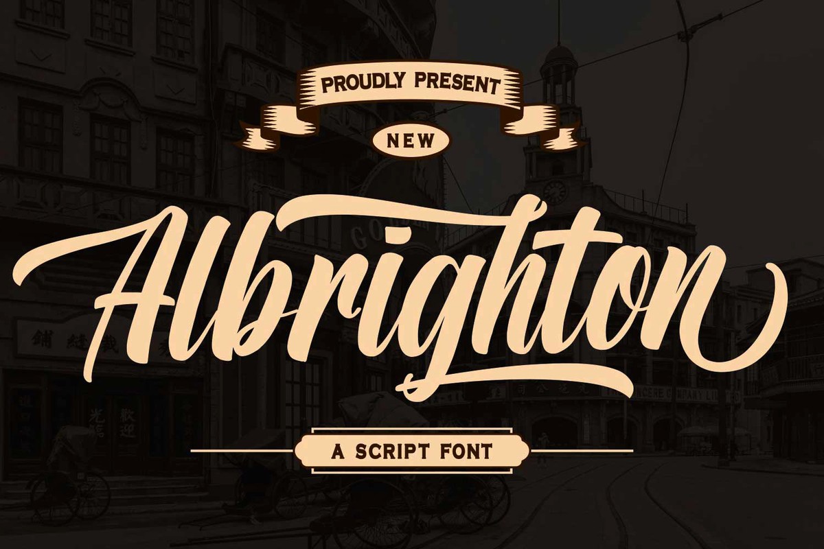 Шрифт Albrighton