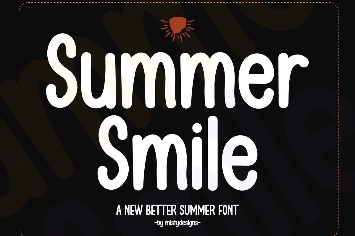 Шрифт Summer Smile
