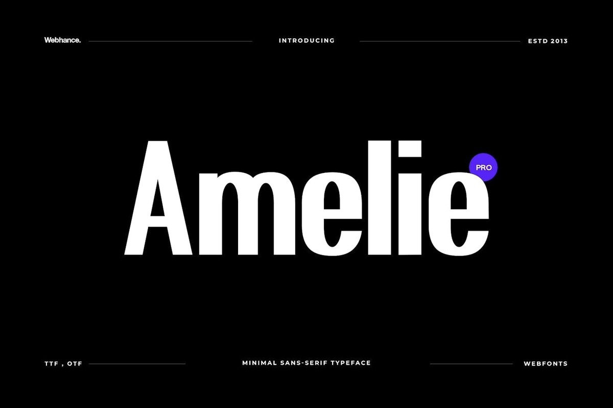 Шрифт Amelie