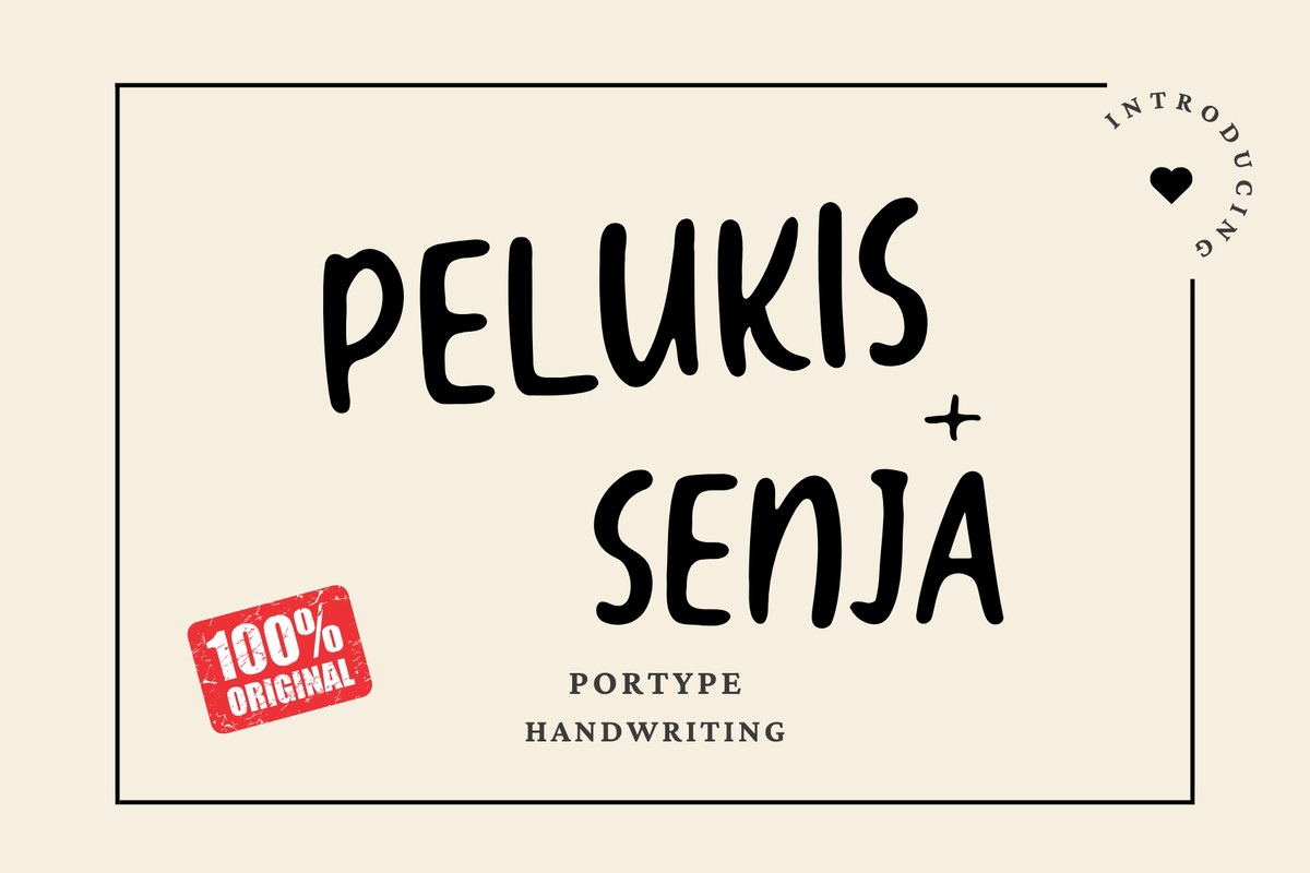 Шрифт Pelukis Senja