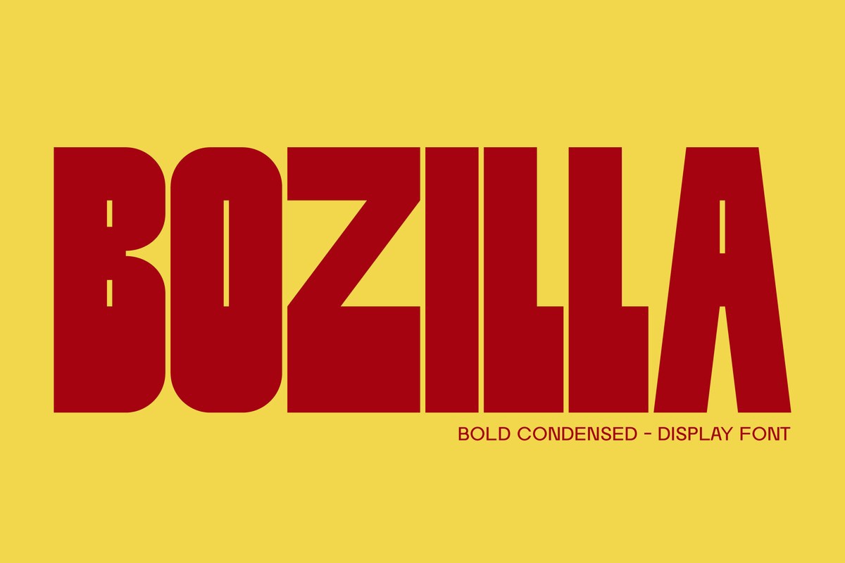 Шрифт Bozilla