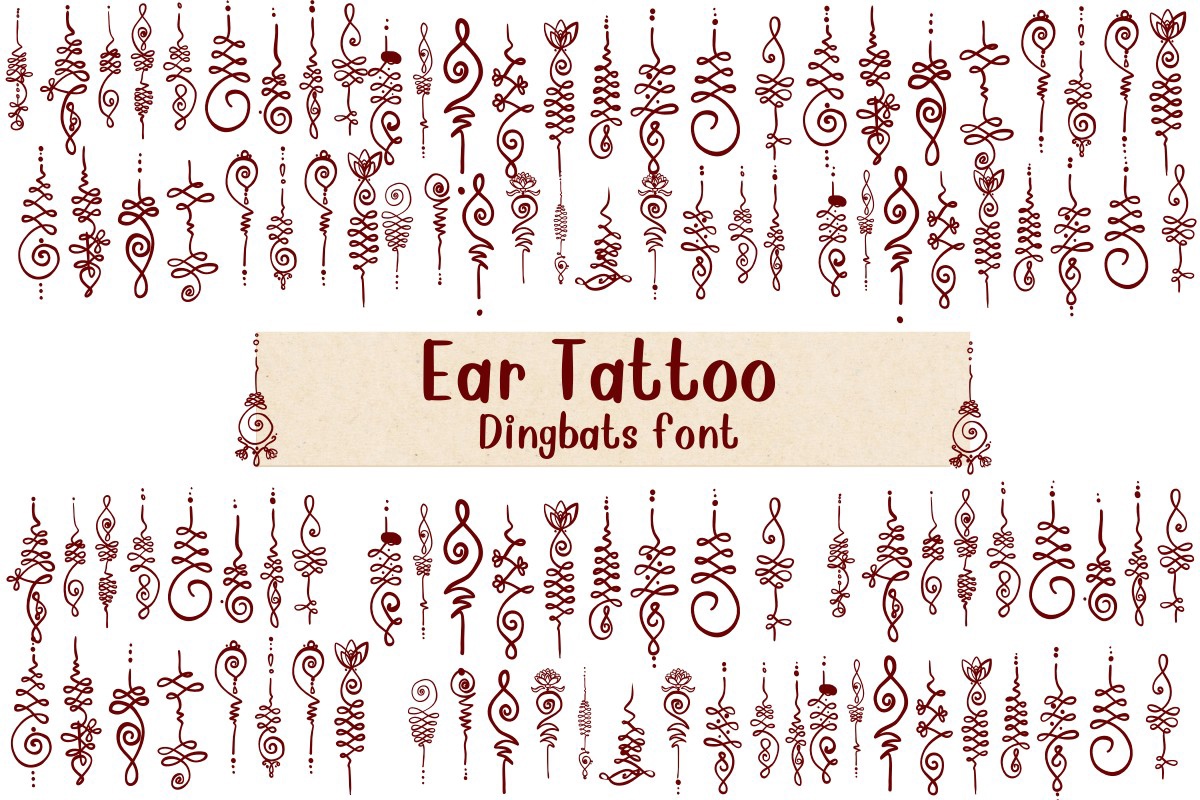 Шрифт Ear Tattoo