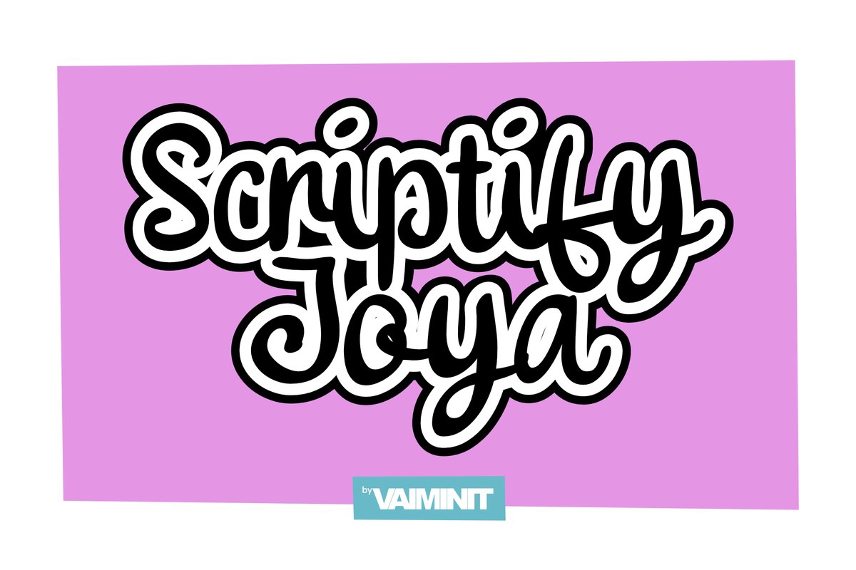 Шрифт Scriptify Joya