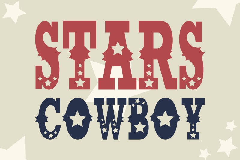 Шрифт Stars Cowboy