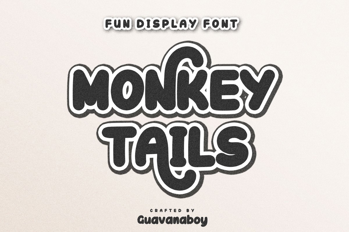 Шрифт Monkey Tails