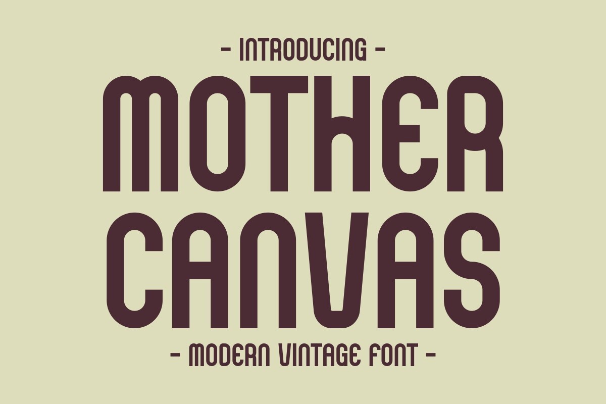 Шрифт Mother Canvas