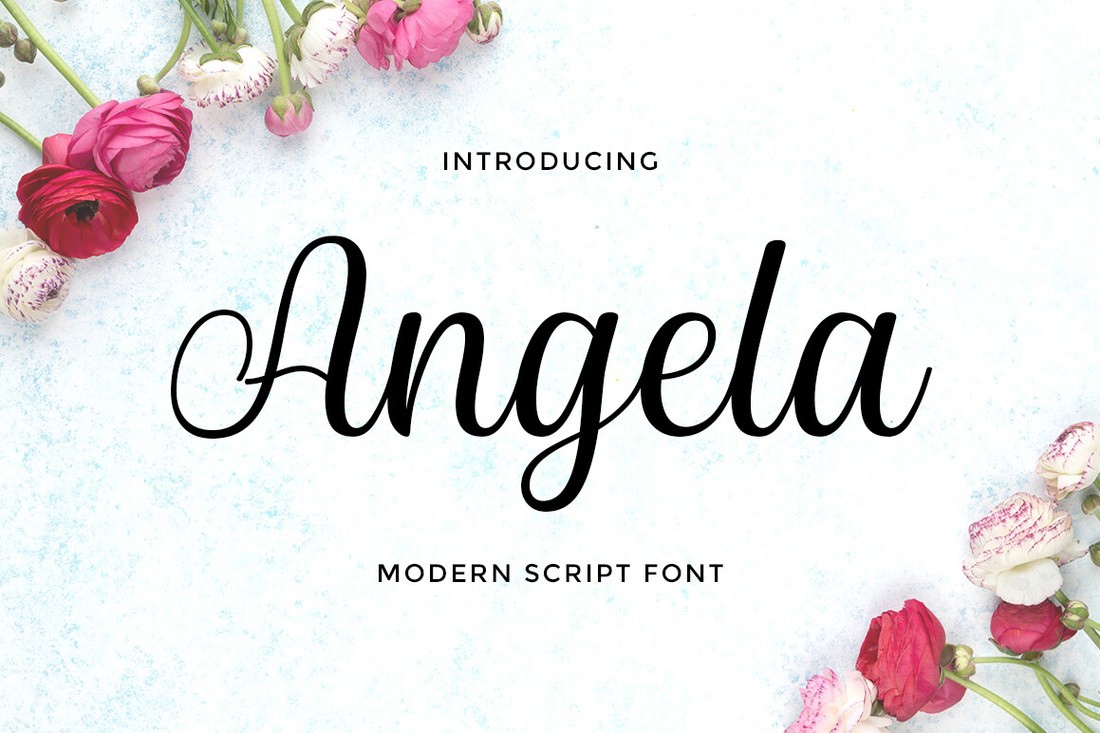 Шрифт Angela Script