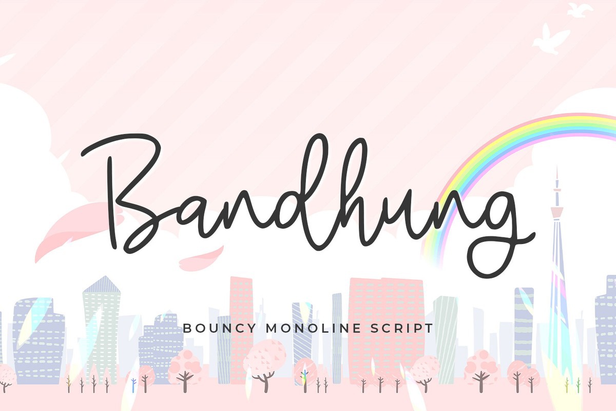 Шрифт Bandhung