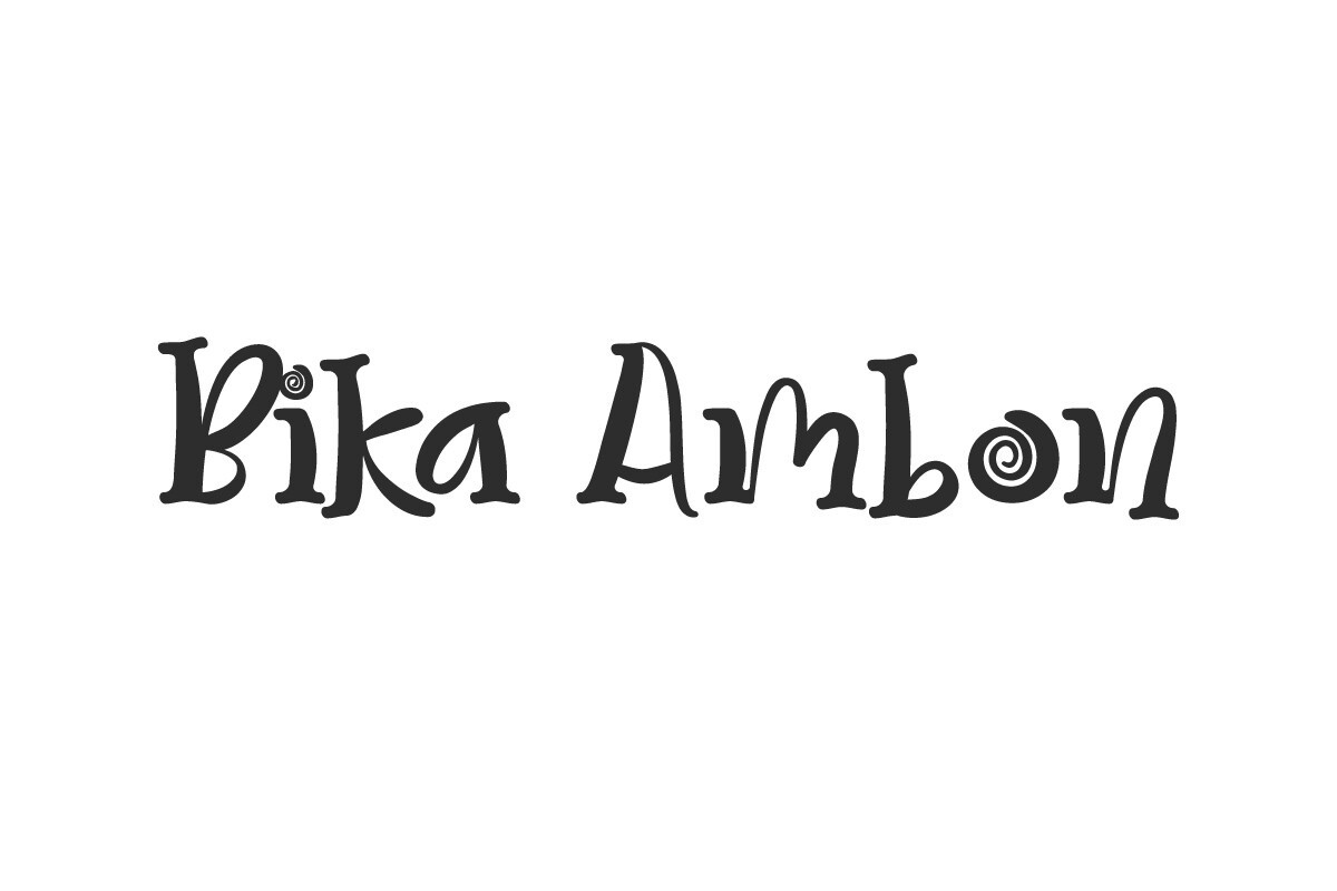 Шрифт Bika Ambon