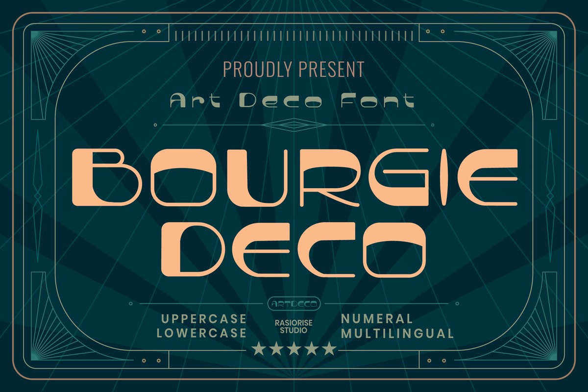 Шрифт Bourgie Deco