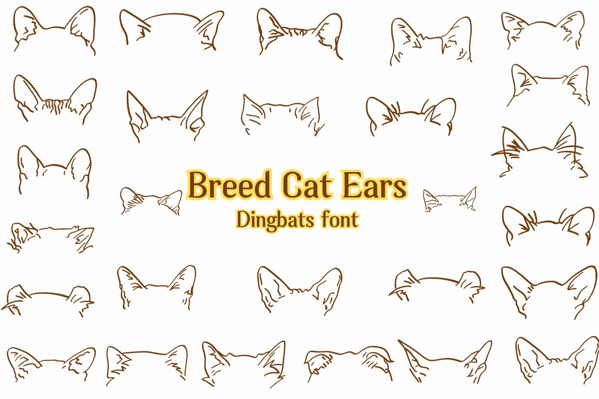 Шрифт Breed Cat Ears