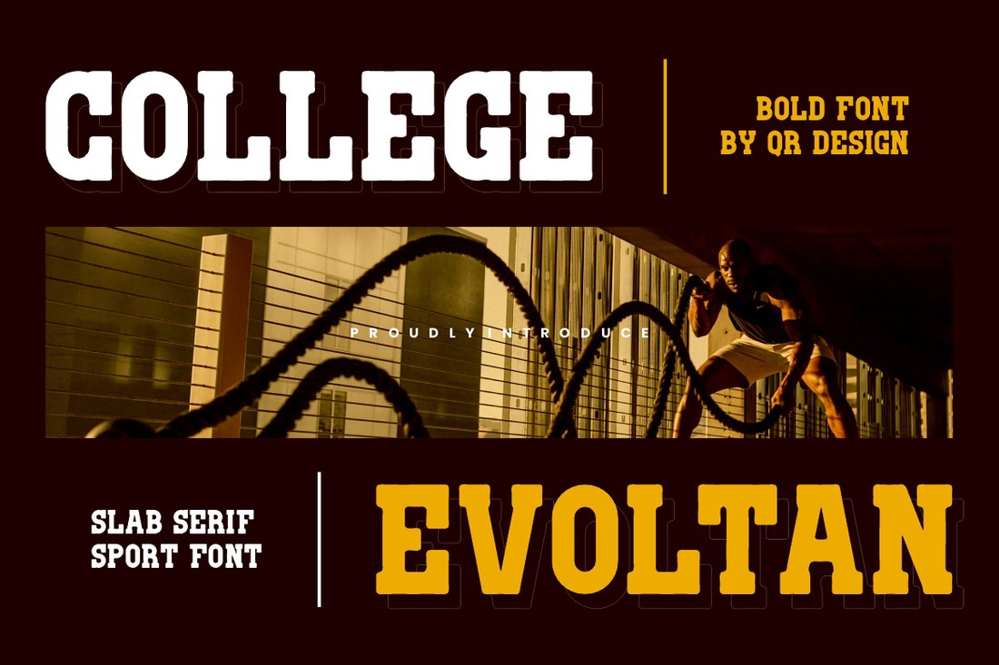 Шрифт College Evoltan