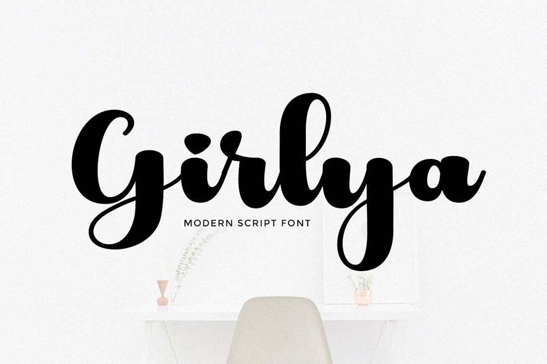 Шрифт Girlya Script