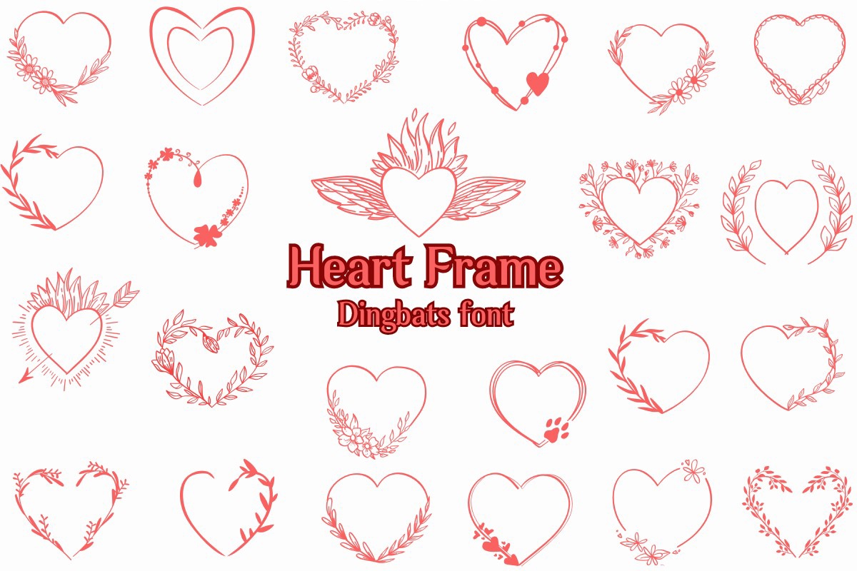 Шрифт Heart Frame