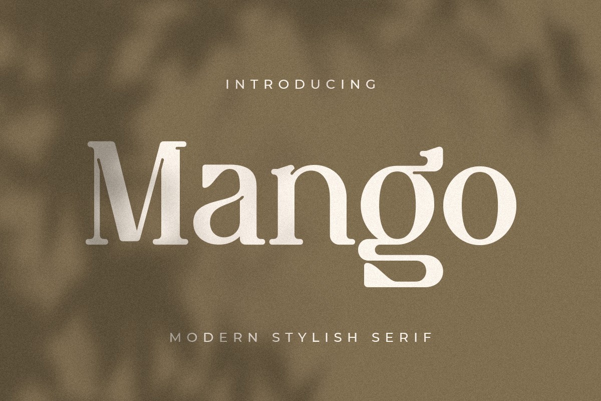 Шрифт Mango