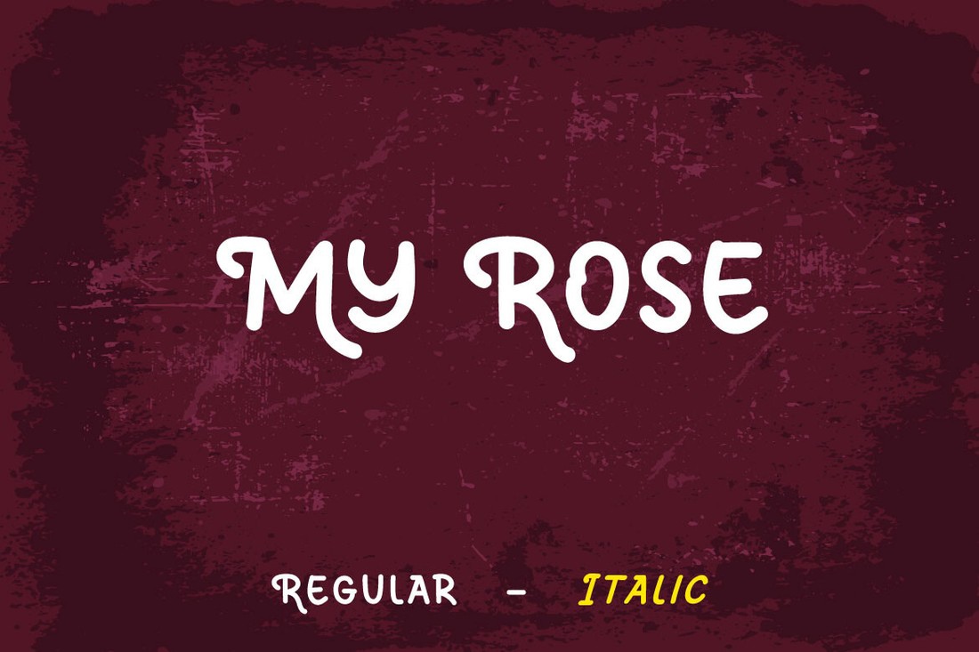 Шрифт My Rose