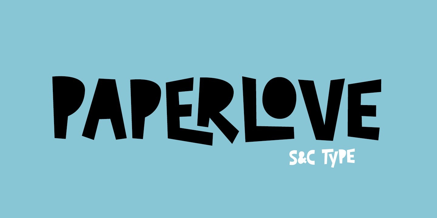 Шрифт Paperlove