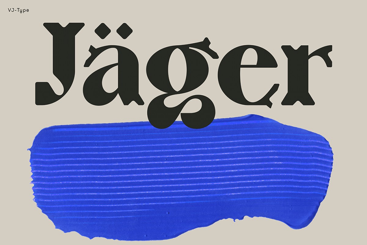 Шрифт VJ Jager