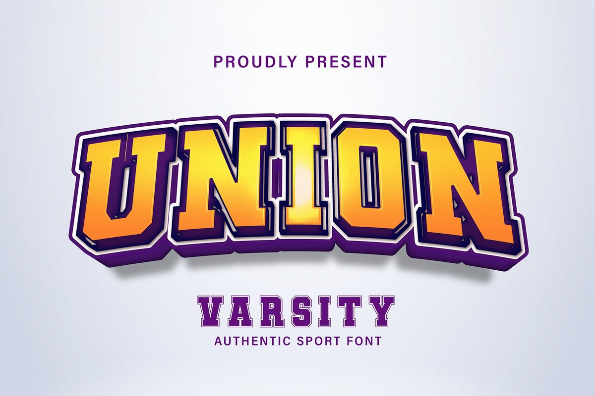 Шрифт Union Varsity