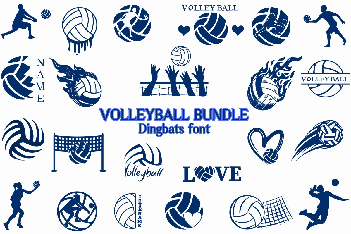 Шрифт Volleyball Bundle