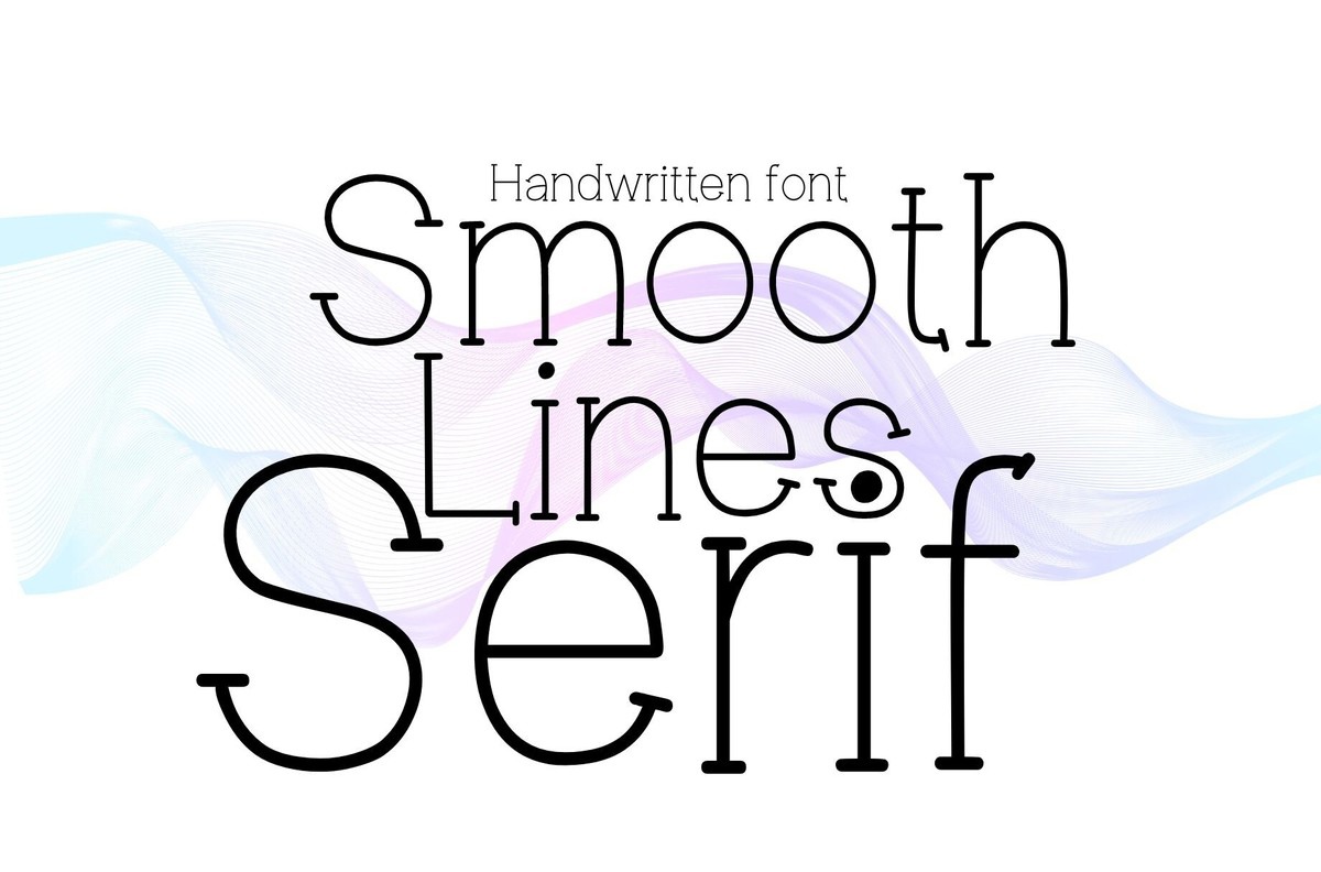 Шрифт Smooth Lines Serif