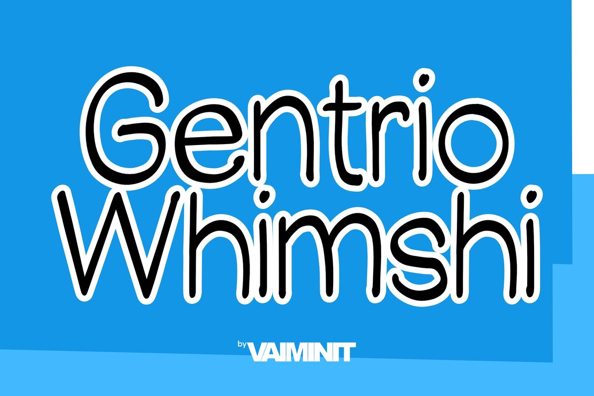 Шрифт Gentrio Whimshi