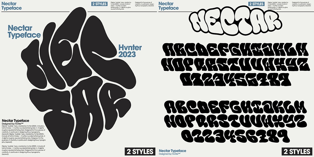 Шрифт Nectar