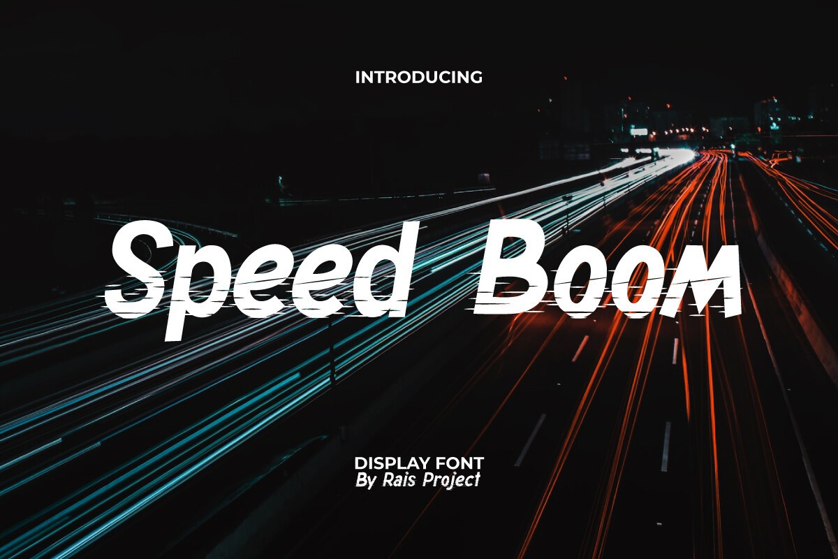 Шрифт Speed Boom