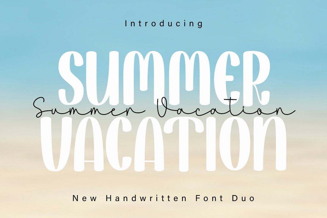 Шрифт Summer Vacation Font Duo