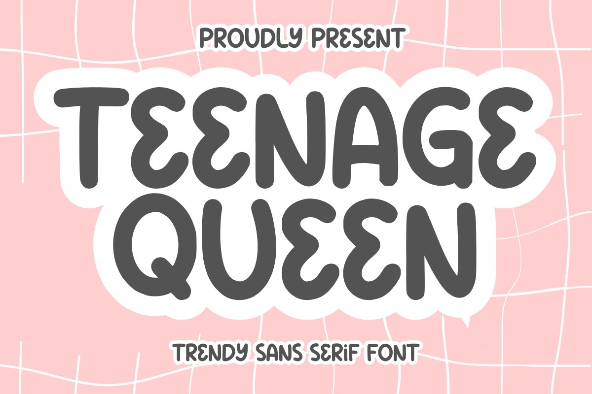 Шрифт TeenageQueen
