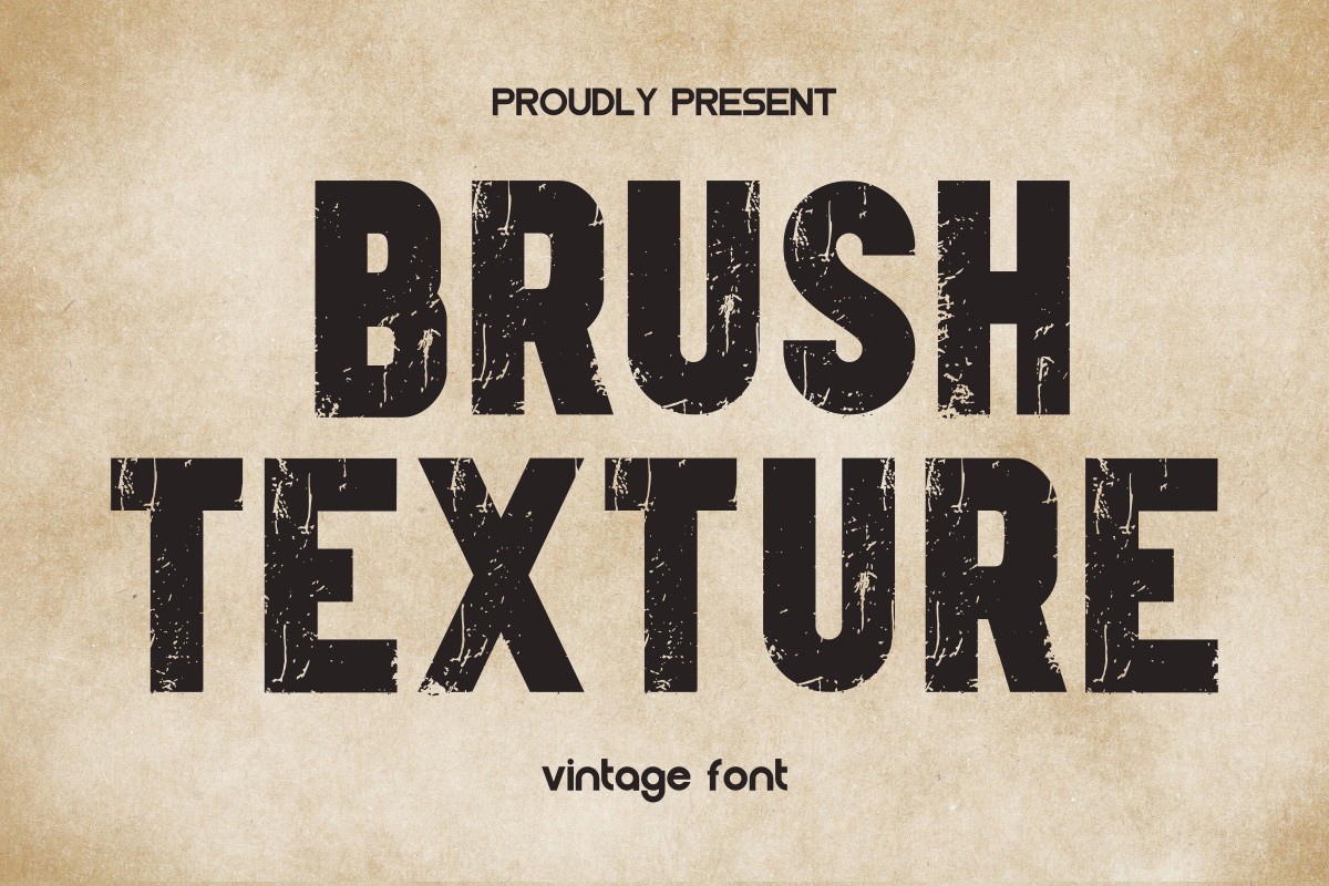 Шрифт Brush Texture