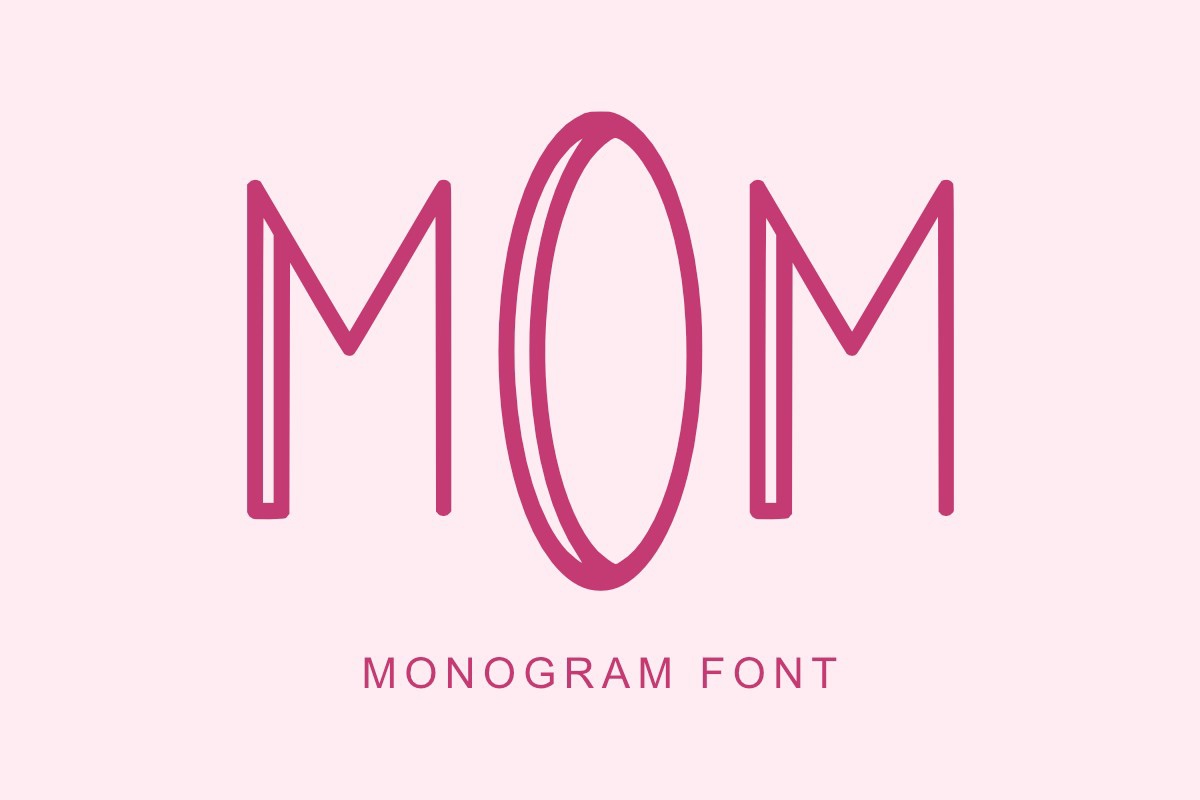 Шрифт Mom Monogram