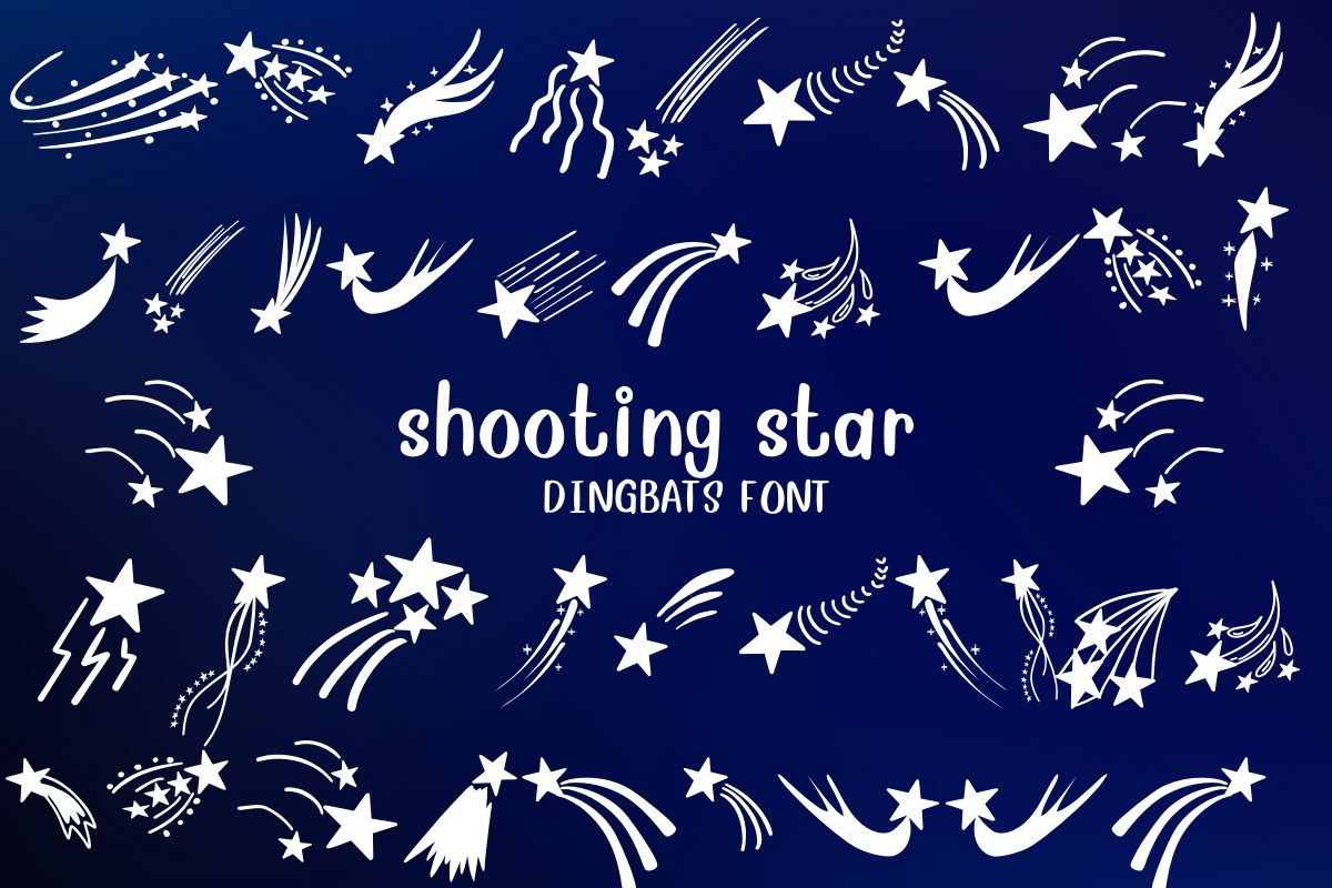 Шрифт Shooting Star