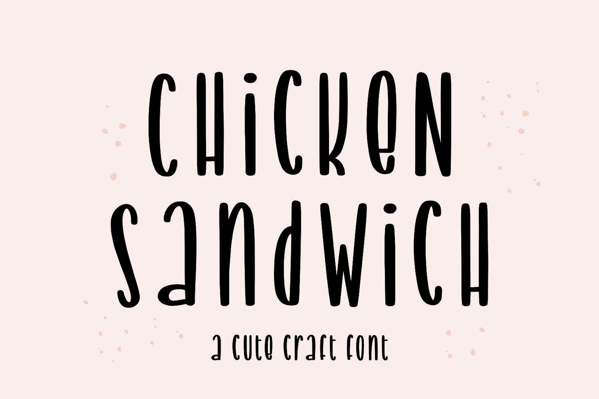 Шрифт Chicken Sandwich