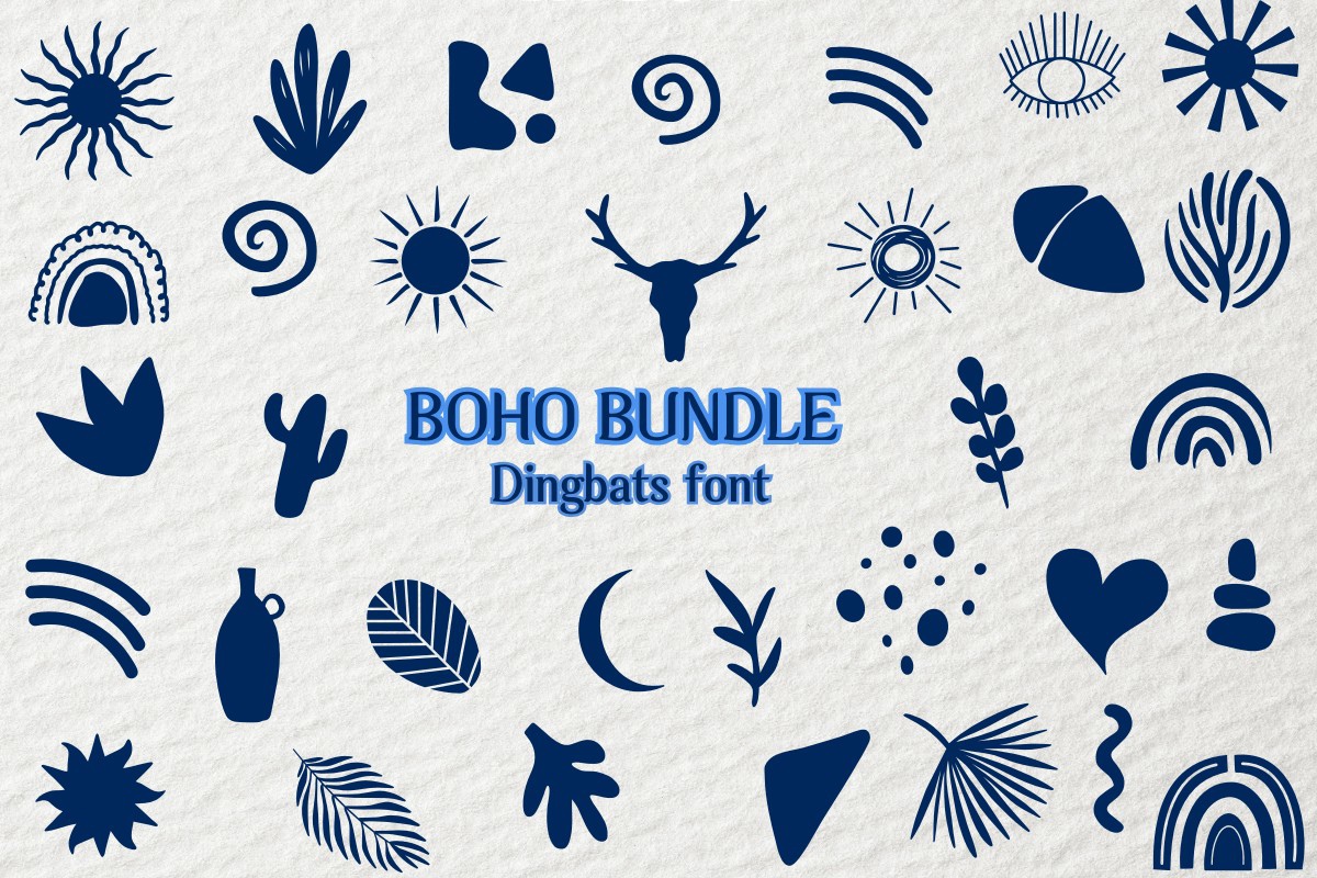 Шрифт Boho Bundle