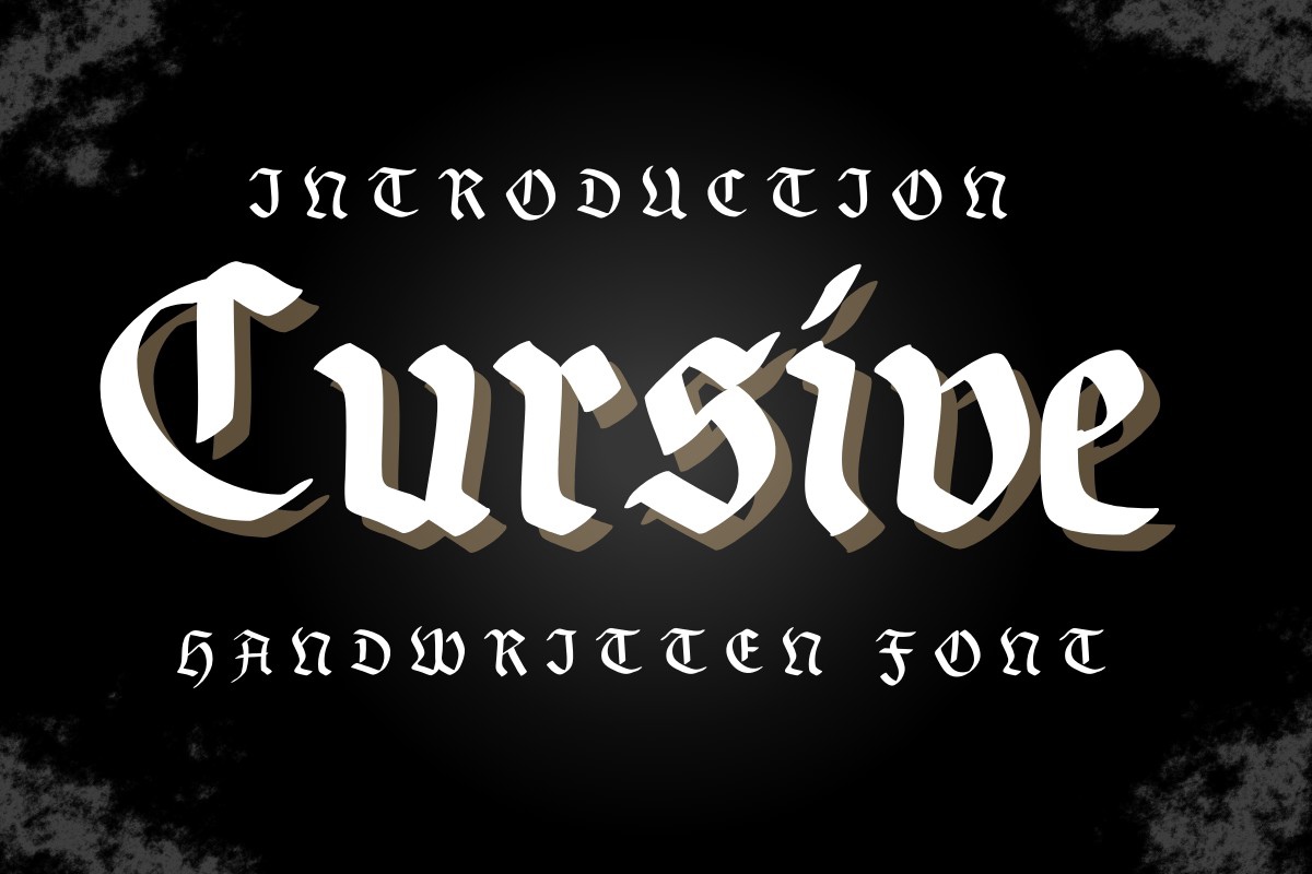Шрифт Cursive