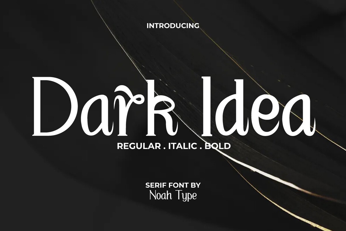 Шрифт Dark Idea