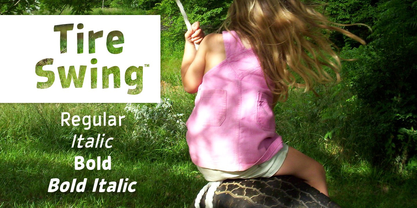 Шрифт Tire Swing BB
