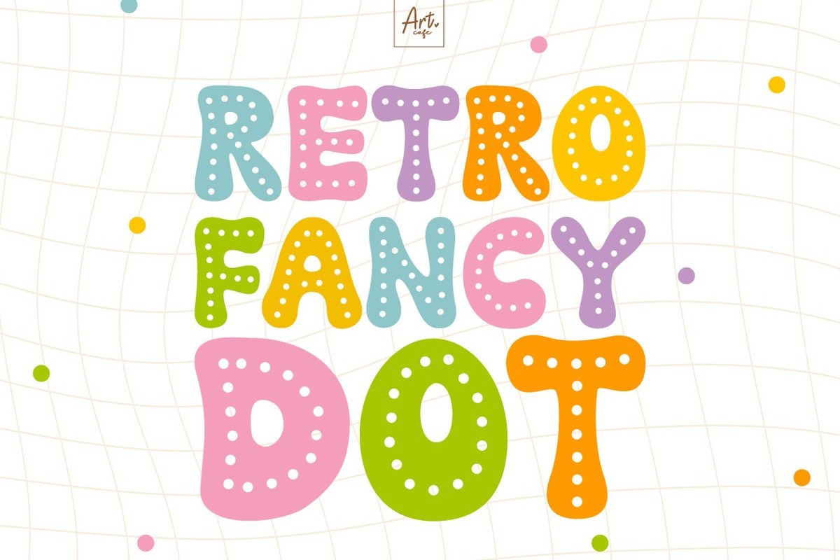 Шрифт Retro Fancy Dot