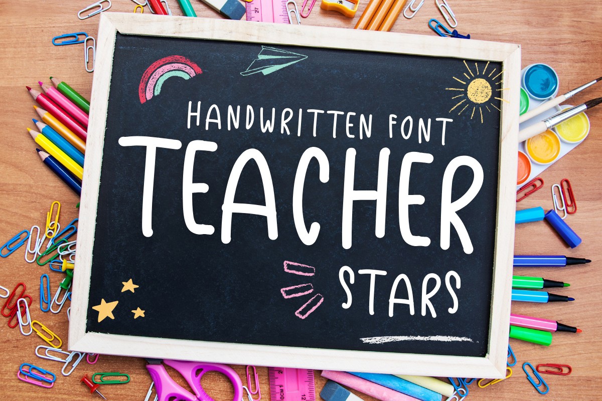 Шрифт Teacher Stars