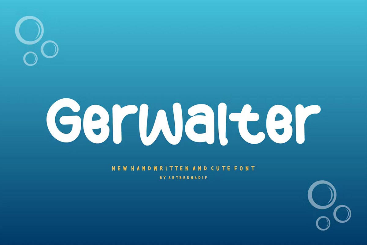 Шрифт Gerwalter
