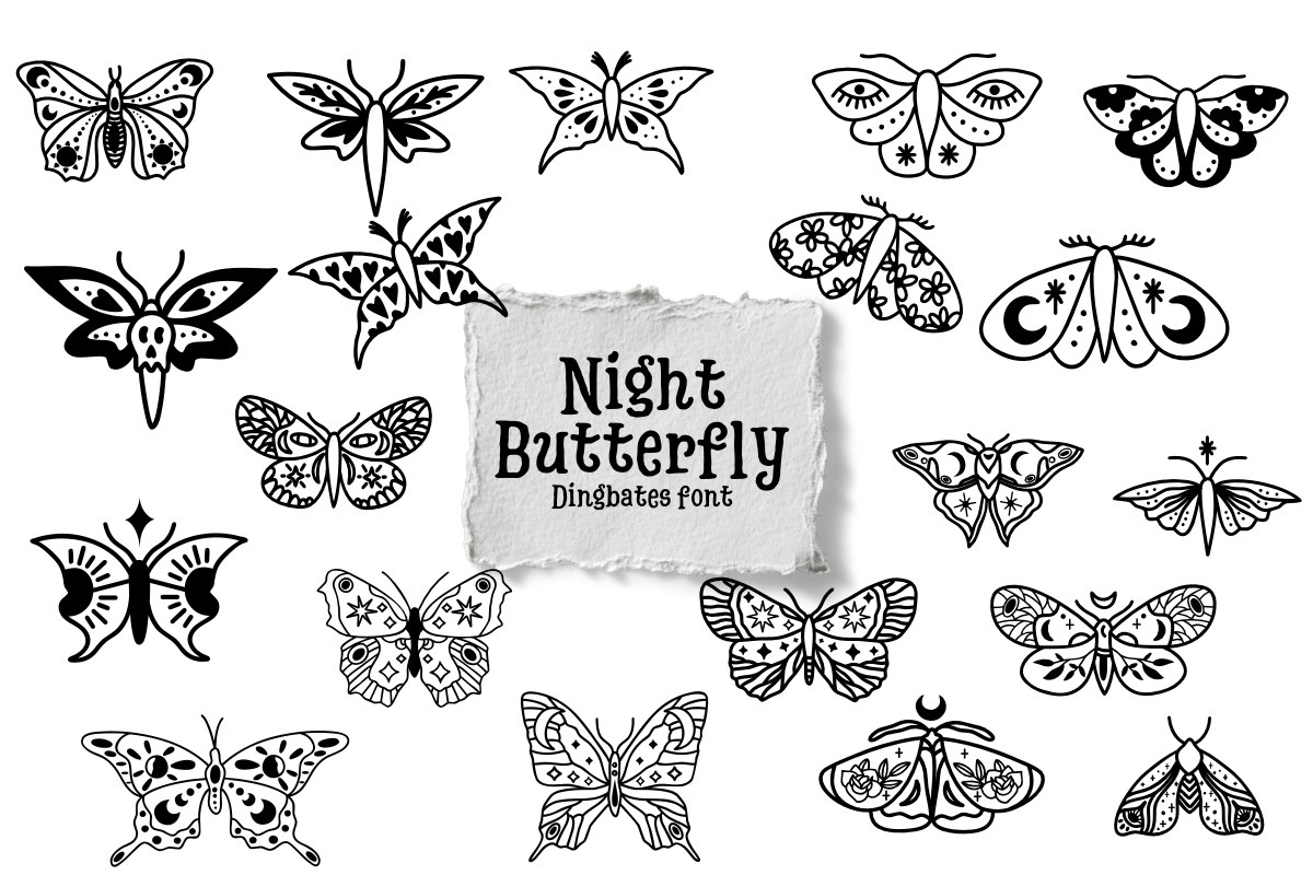Шрифт Night Butterfly