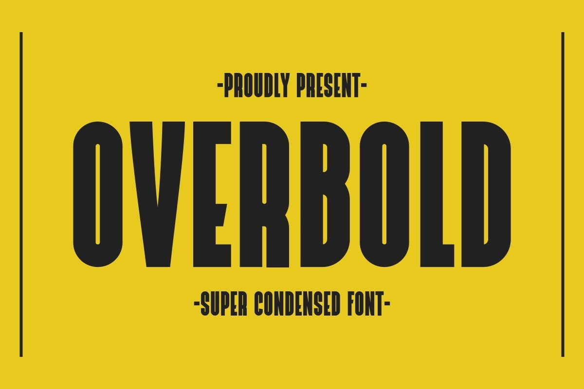 Шрифт Overbold